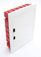 TENCE Щиток розподільчий (під автомати) модульний щит пластиковий корпус під 36 (18х2) автомата / модуля, що вбудовується, непрозора дверцята / білий корпус