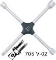 Ключ баллонный крестовый, HAZET, 705V-02