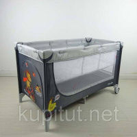 Манеж-кровать CARRELLO Piccolo+ CRL-9201 Grey ,серый