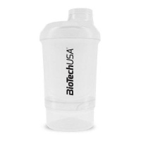 Biotech Wave + Nano shaker 300 мл + 150 мл, Білий, Білий