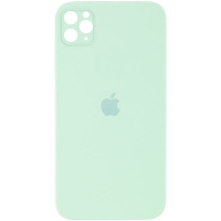 Чохол для iPhone 11 Pro Silicone Case Square Full Camera Protective (AA) (Бірюзовий / Light Turquoise) - купити в SmartEra.ua