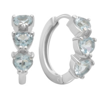 Серебряные серьги CatalogSilver с натуральным топазом 5.859ct (2179566)