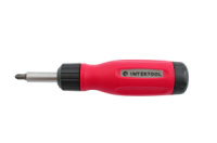 Отвертка Intertool - реверсивная 12 ед. 1 шт.