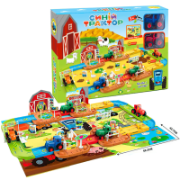 Ферма “Синій трактор”, 2 трактори, запускач, аксесуари, ігрове поле 66.5х42.7 см.