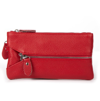 PODIUM Косметичка кожа 6001-A red