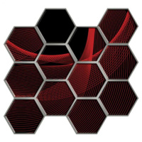 Декоративная ПВХ плитка на самоклейке 280х300х5мм Соты, цена за 1 шт. (СПП-503) SW-00000667