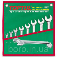 Набор ключей комбинированных TOPTUL (угол 75°) 8шт. 8-19мм (в сумке)  GAAA0815