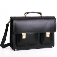 Портфель ручної роботи шкіряний Чорний (1939512626)