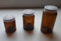 Баночка скляна «МАРТА» 10 мл, з пластиковою кришкою