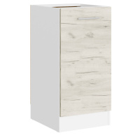 Кухонный модуль нижний Эверест Эко 600 дуб крафт белый/белый (без столешницы) 60х46х82 см (DTM-071025)