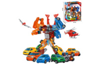 Тобот Робот-трансформер Гіга 7 Giga 7 в 1 Tobot трансформується в літак, вертоліт і 5 машинок 528 30 см