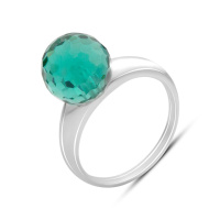 Серебряное кольцо CatalogSilver с фианитами, вес изделия 3,74 гр (60002221) 17 размер