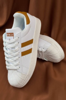 Кросівки жіночі демісезонні, колір біло-коричневий, 248RHB640