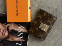 Гаманець Louis Vuitton Pallas маленький коричневий