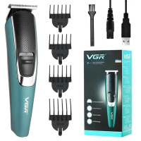 Триммер для бороды и волос VGR V-176 от USB, Профессиональный триммер для стрижки