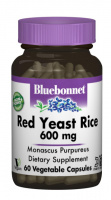 Красный Дрожжевой Рис 600мг, Bluebonnet Nutrition, 60 гелевых капсул