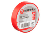 Стрічка ізоляційна Intertool 20 м x 17 x 0.15 мм червона (IT-0050) (10 шт.)