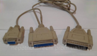 Шнур Q-3119 гніздо DB25F-гніздо DB9F-гніздо DB25M