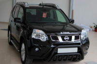 Передняя защита WT002 Black (нерж) для Nissan X-trail T31 2007-2014 гг