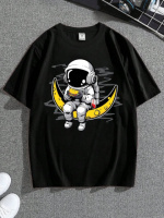 Футболка чорна з ДТФ принтом | 57-038