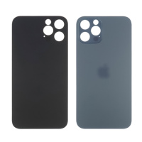 Заднее стекло корпуса для Apple iPhone 12 Pro Blue (синее) маленький вырез под камеру