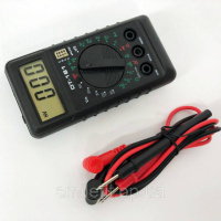 Компактний Мультиметр DT-181 цифровий тестер, щупи в комплекті, мультиметр із захистом, електронний мультиметр