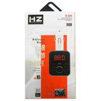 Автомобильный FM-трансмиттер модулятор  HZ H5, 2 usb mp3 player