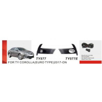 Фари дод. модель Toyota Corolla 2016-18/TY-577E-A/H11-12V55W/ел.проводка (TY-577E-A)