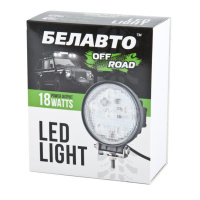 Фара-LED Круг 18W 128*41mm (3W*6) 10-30V Ближнє/Flood «BELAUTO» (BOL0603 Flood) 1320Lm (1шт)