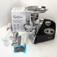 Електром'ясорубка Suntera SMG-5420B 1800 Вт, електром'ясорубка соковитискач для томатів, м'ясорубка для дому