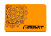 Блок для йоги EasyFit EVA с рисунком оранжевый