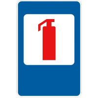 Дорожный знак 6.4 - Огнетушитель. Знаки сервиса. ДСТУ 4100:2002-2014.