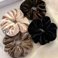 Резинка для волосся велюр, ціна за штуку  12 см