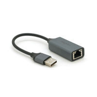 Контроллер USB 2.0 to Ethernet VEGGIEG - Сетевой адаптер 10/100Mbps с проводом, RTL-8152B, Aluminum, Blister-Box