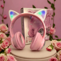 Навушники накладні Bluetooth Кошенятко з вушками AKZ-09