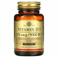 Solgar Vitamin D3 125 мкг 5000 МО 100 капсул