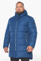 Куртка мужская зимняя Braggart удлиненная с капюшоном - 57055 цвет электрик