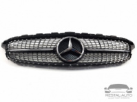 Тюнинг Решетка радиатора Mercedes C-Class W205 2014-2018год (Diamond Black)