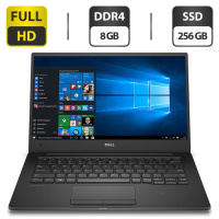 Ультрабук Dell Latitude 7370 / 13.3« (1920x1080) IPS / Intel Core m5-6Y57 (2 (4) ядра по 1.1 - 2.8 GHz) / 8 GB DDR3 / 256 GB SSD / Intel HD Graphics