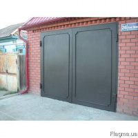 Ворота гаражные металлические распашные №2