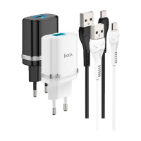 Мережевий Зарядний Пристрій Hoco C12Q QC 3.0 18W Micro