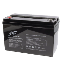 Аккумуляторная батарея с bluetooth Ritar LiFePO4 12,8V 100Ah 1280Wh BMS50A@4S (330 х 172 х 214 мм), 13kg Q1