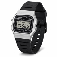 Чоловічий годинник Casio F-91WM-7A — Спортивна класика, електронний циферблат, сріблястий корпус