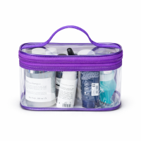 Силиконовая прямоугольная косметичка М ORGANIZE (фиолетовый)