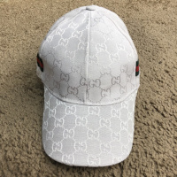 Кепка Baseball Hat Gucci Web GG Supreme White