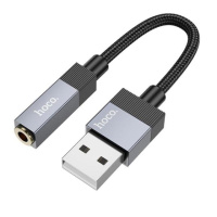 Адаптер переходник Hoco UPA32D USB to Jack 3.5 black