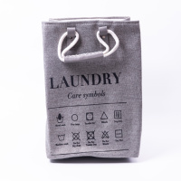 Корзина для белья 31×26×44 (см) мягкая 28 (л) Серый HP-41-2G