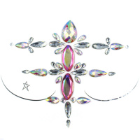 Наклейки кристаллы для груди Stones 4 8565 15.5х14 см