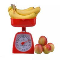 Весы кухонные механические MATARIX MX-405 5 кг, кухонные весы для взвешивания продуктов. Цвет: красный