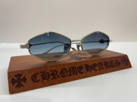 Окуляри Chrome Hearts 8286 в сріблястій оправі